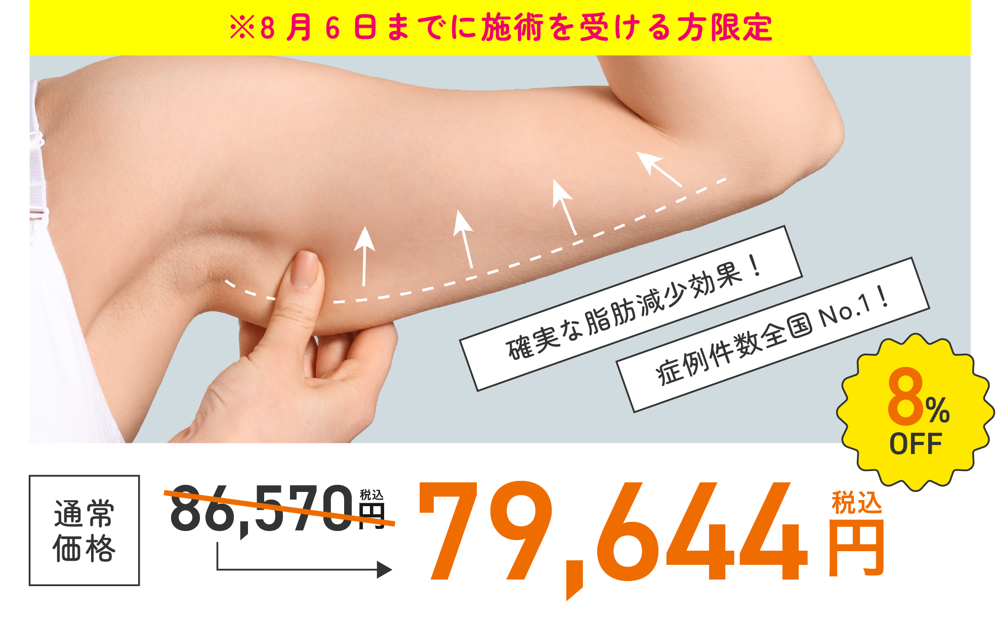 脂肪吸引(二の腕+肩)