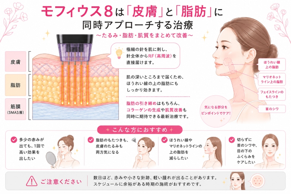 モフィウス8：脂肪＋たるみをしっかり改善