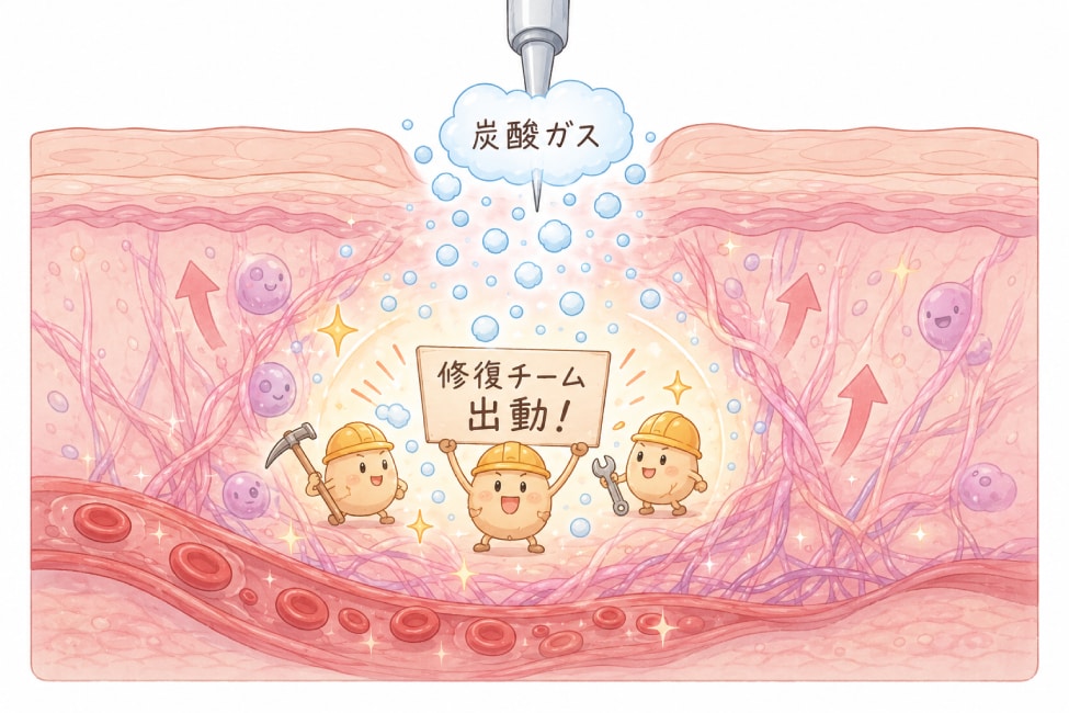 ガスが体の修復力を勝手に引き出してくれる