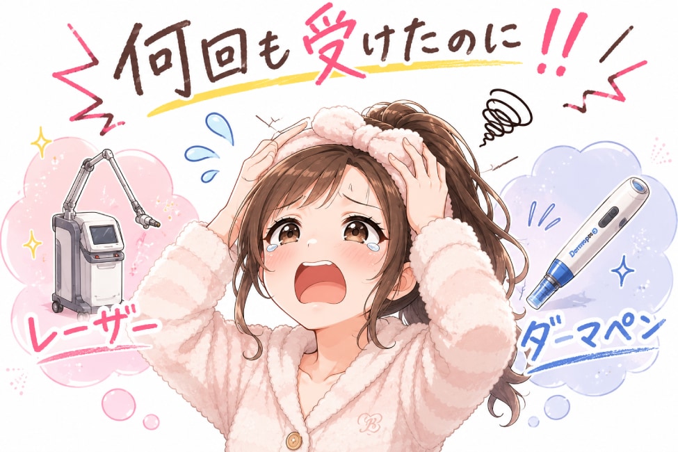 レーザーやダーマペン試した人、わかる…