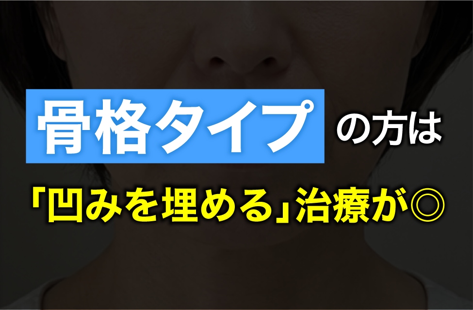 へこんだ部分を埋める治療