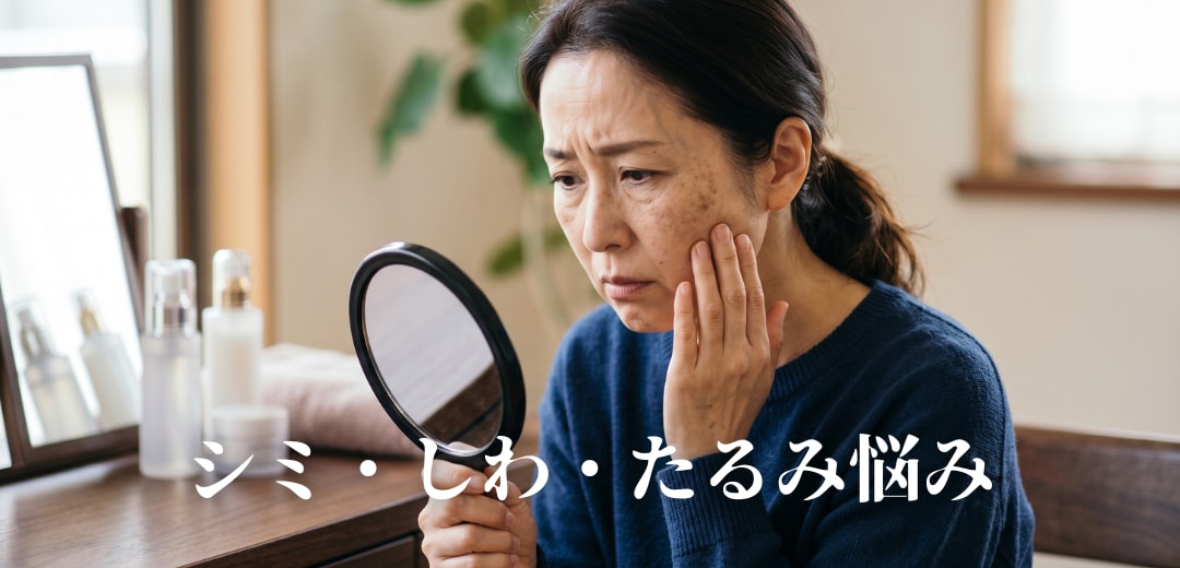 シミ・しわ・たるみをまとめて考える