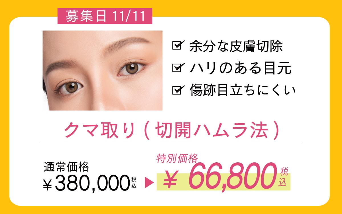 クマ取り(切開ハムラ法)