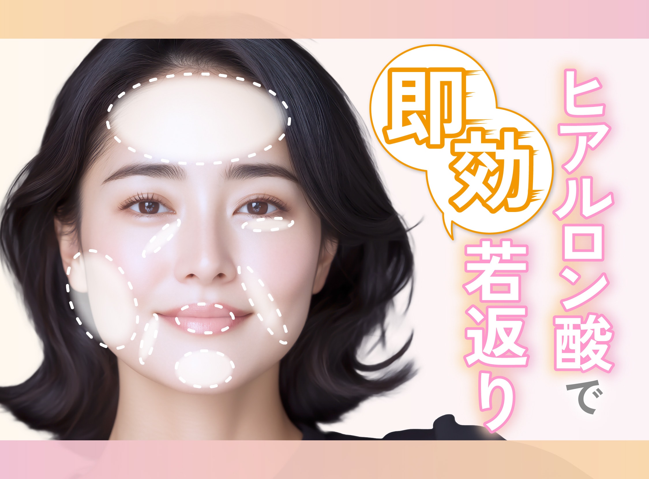 ヒアルロン酸で即効若返り