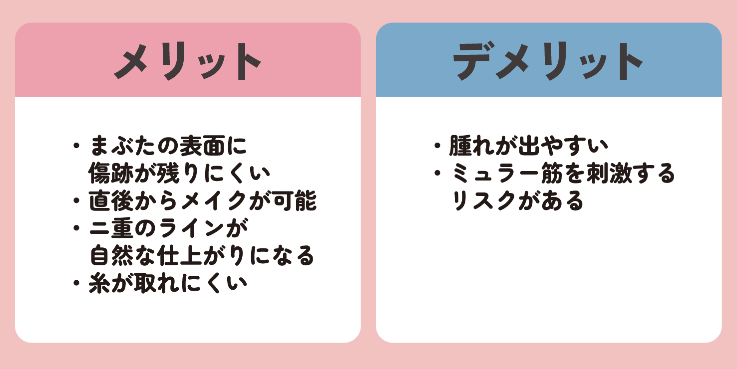 裏留めのメリット・デメリット