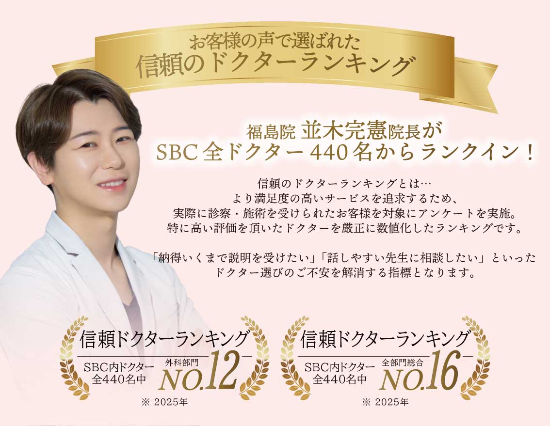 SBC全ドクター440名からランクイン✨