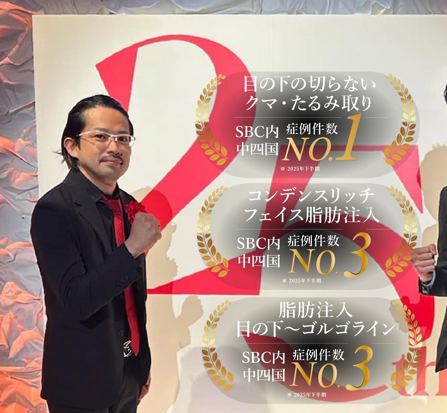 多数の実績を誇る：唯一の形成外科専門医：森院長