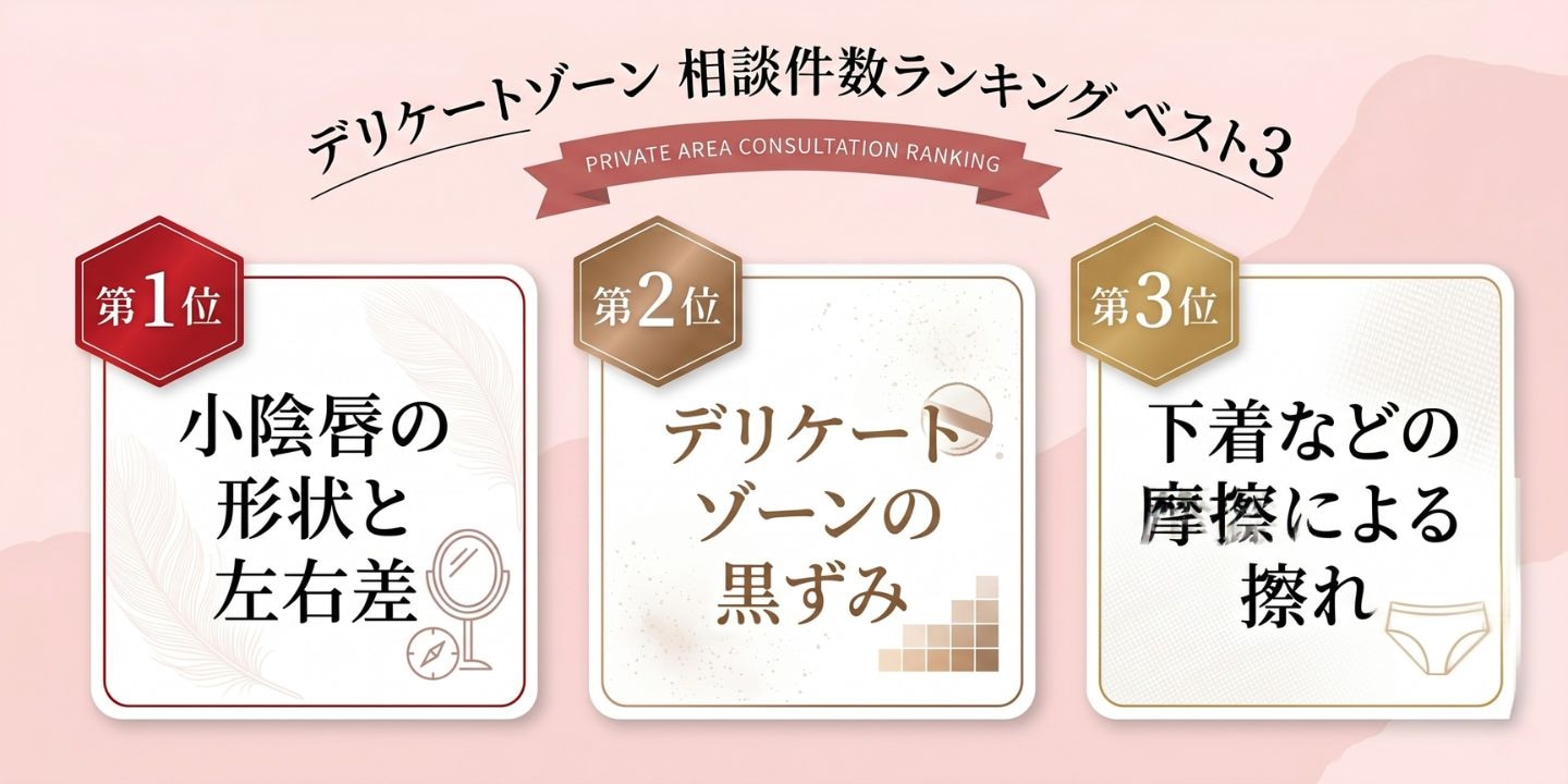 【女性器のお悩みTOP3】