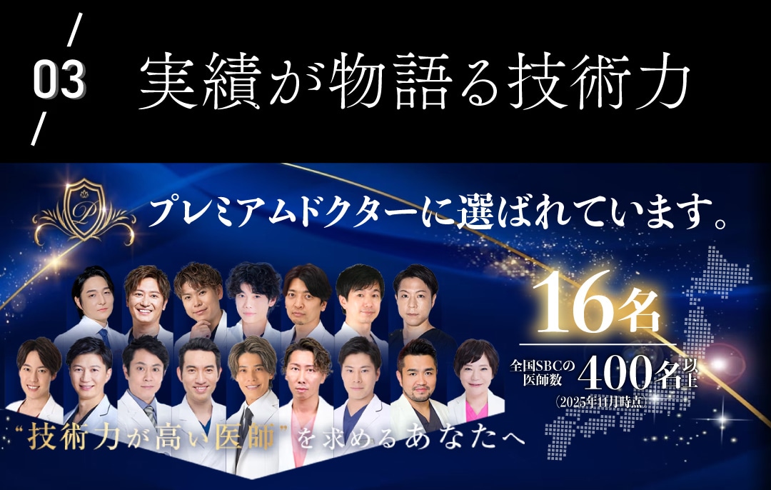 実力で選ばれています