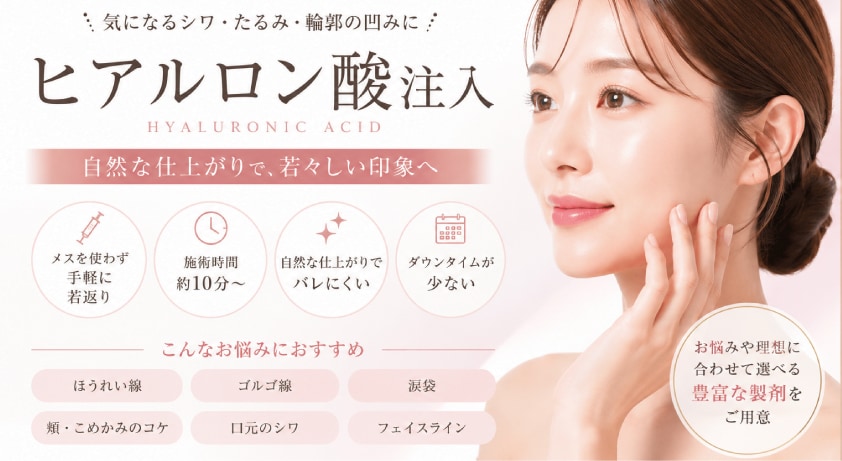 ヒアルロン酸モニターキャンペーン中！ | 湘南美容クリニック船橋院