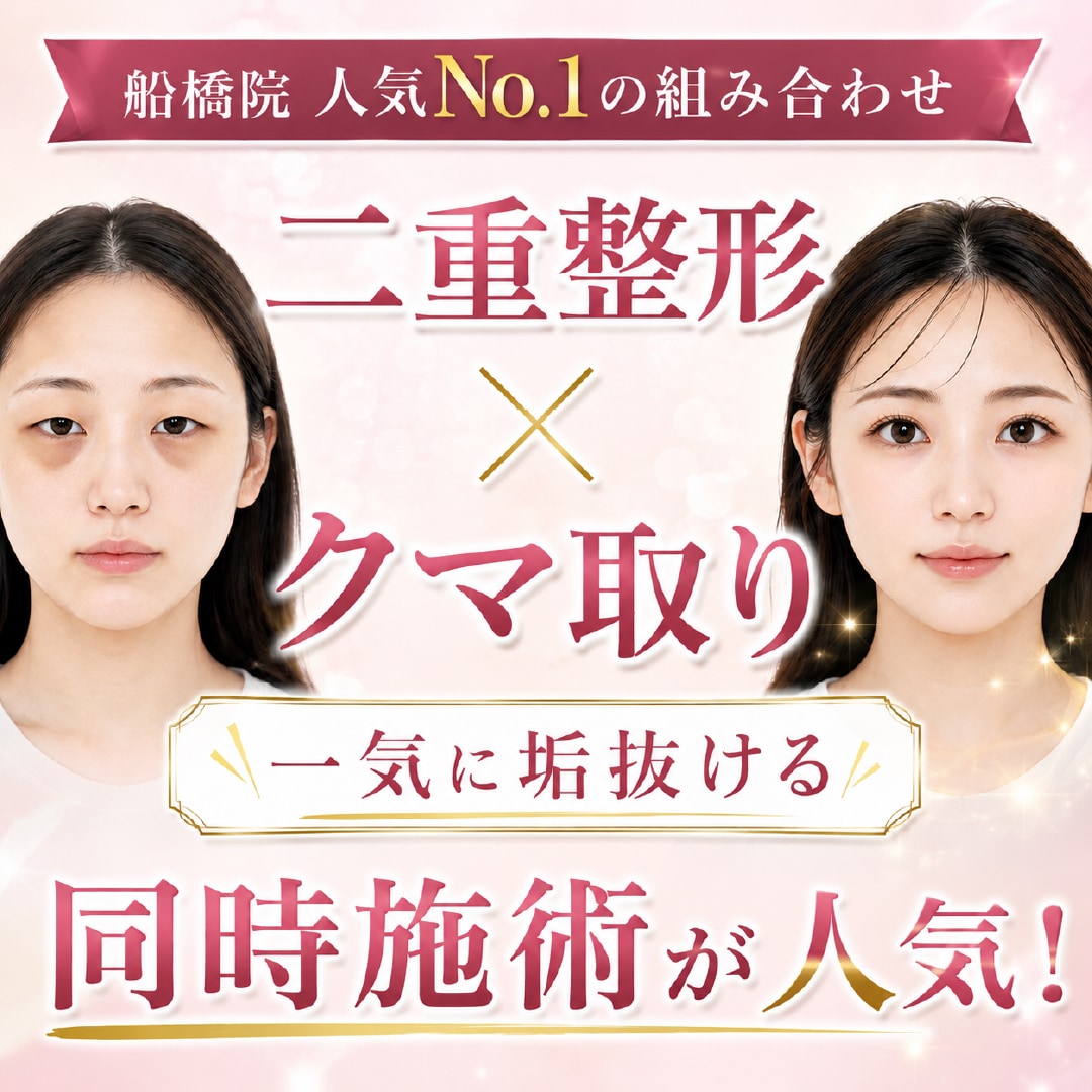 【船橋院】夏休みは「二重整形×クマ取り」のセットが人気!一気に垢抜ける同時施術の症例&ダウンタイムを公開