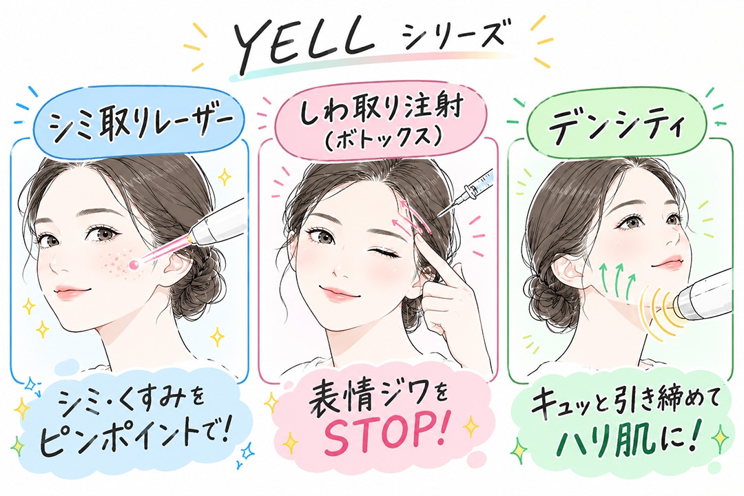 【大人のエイジングケア】湘南美容クリニック「YELL（エール）シリーズ」
