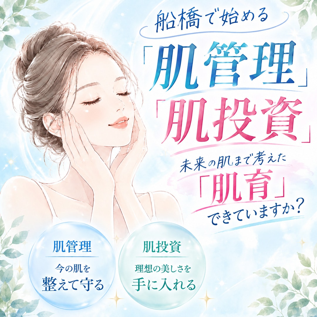 千葉県船橋市で始める「肌管理・肌投資」｜今と未来の肌を育てる美容皮膚科【湘南美容クリニック船橋院】