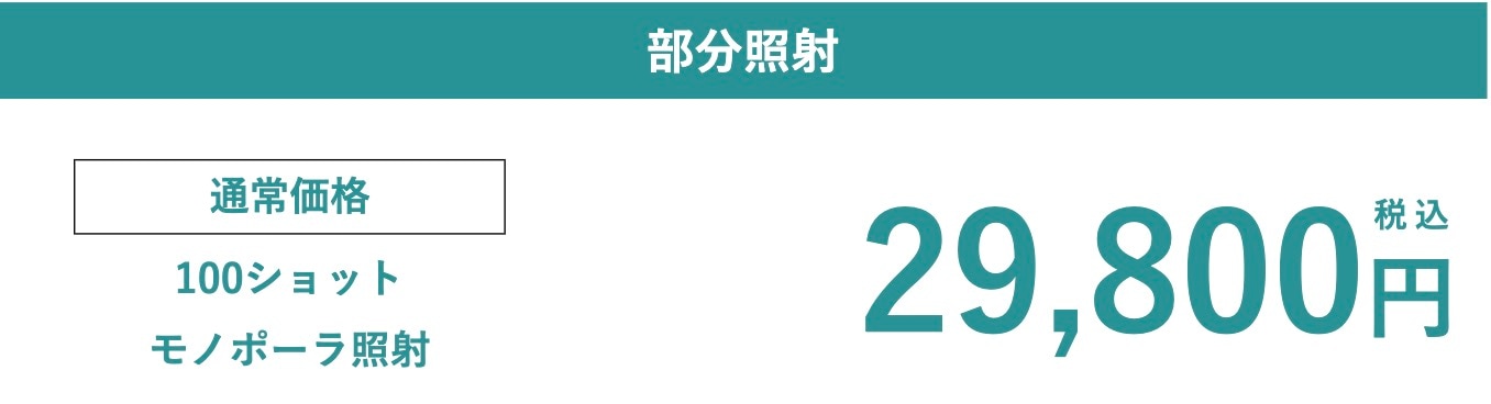 部分・ポイント照射