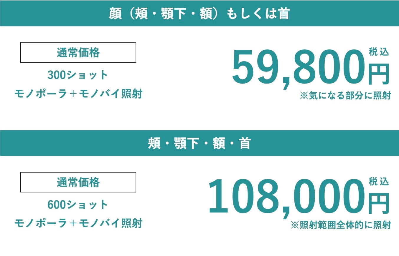 顔・首のたるみ改善