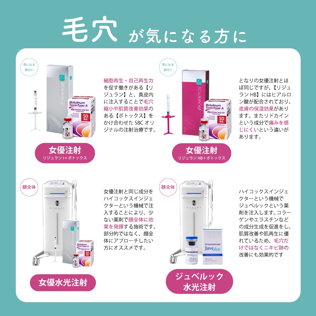 「毛穴」が気になる方に
