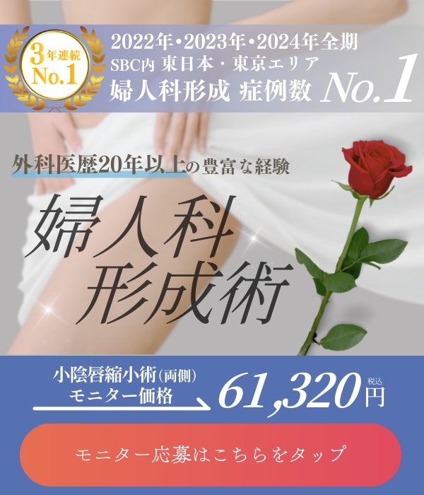 【3年連続】症例数No.1！岩砂院長の婦人科形成術
