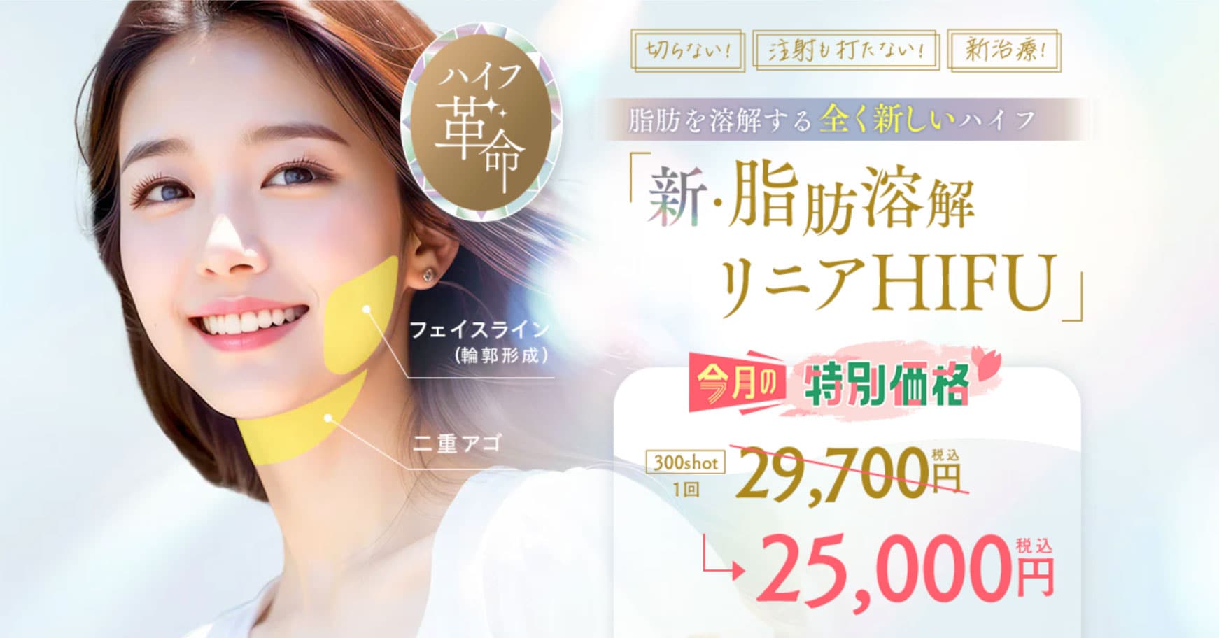 新・脂肪溶解リニアHIFU