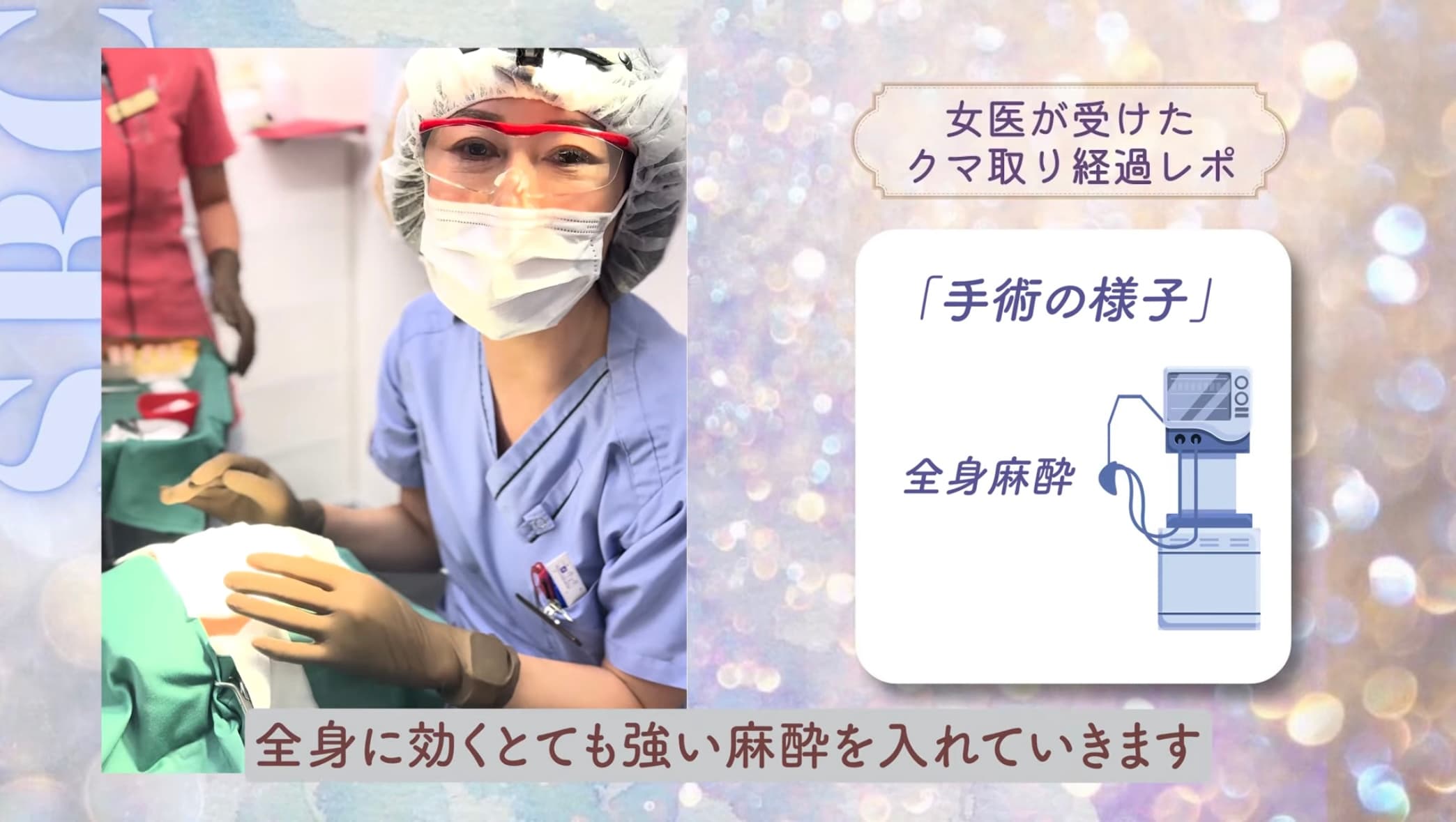 腕の静脈から点滴によって鎮静剤や鎮痛剤を投与します