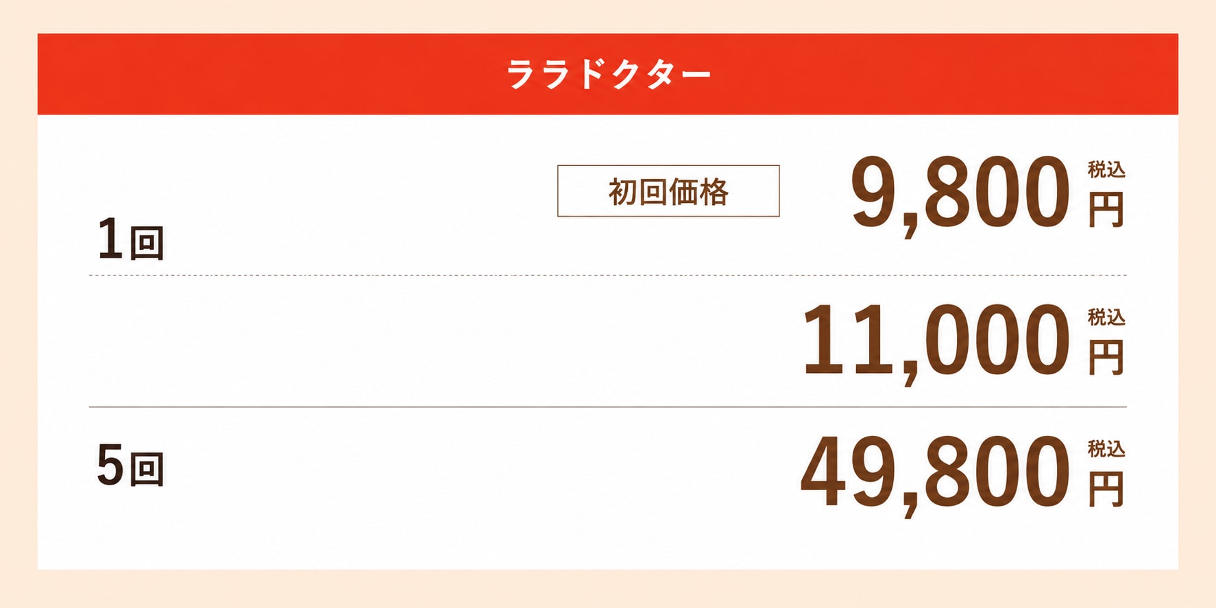 1回もしくは5回コースをご選択いただけます！