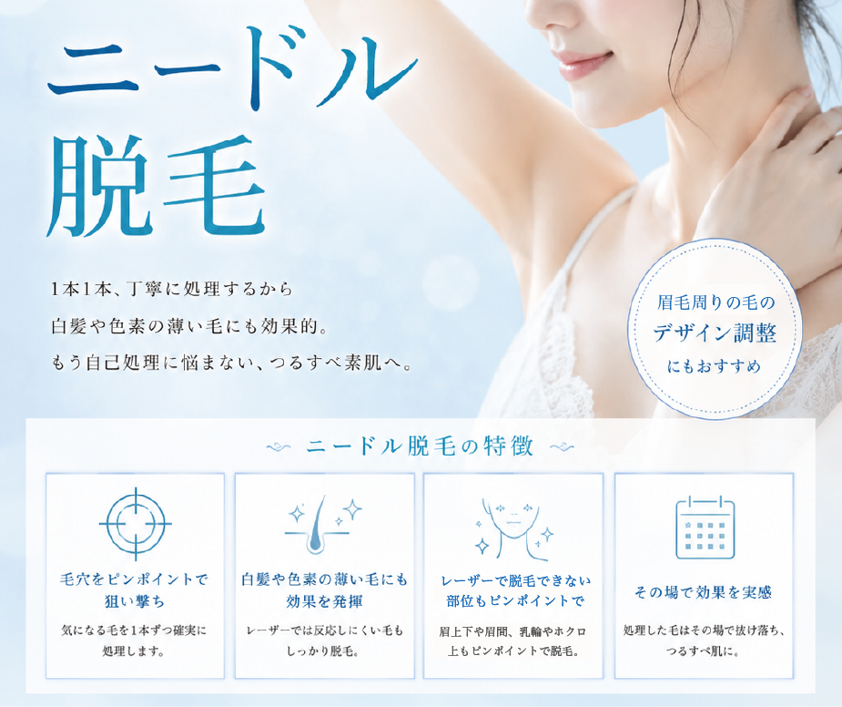 ニードル脱毛 新登場