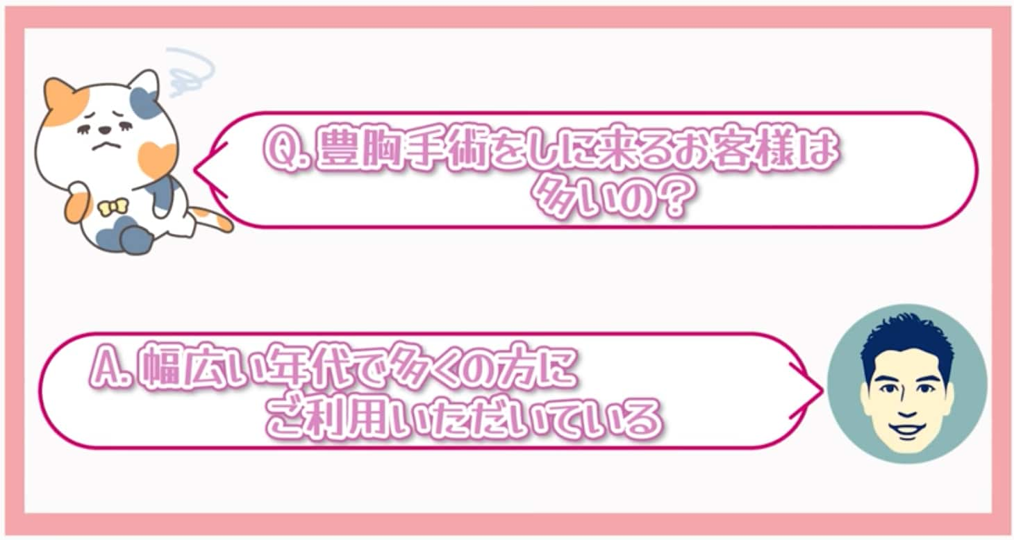 幅広い年代のお客様が増えている