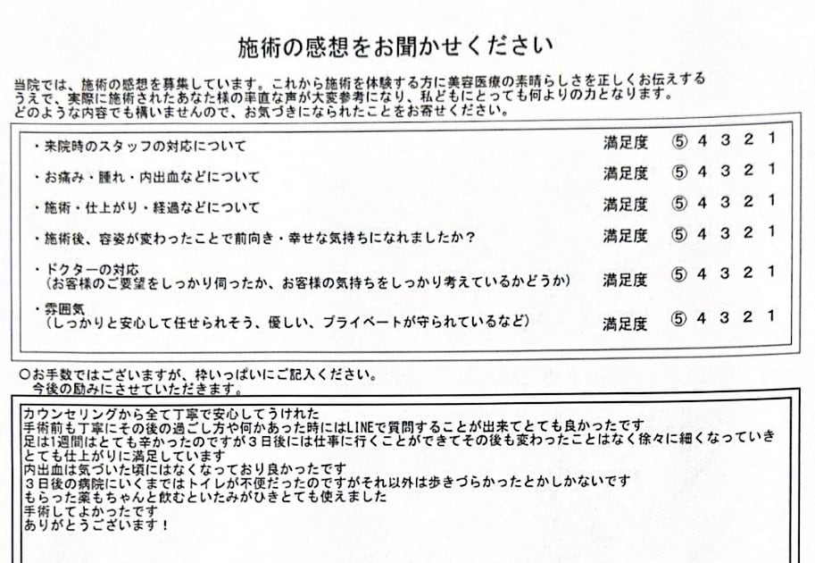 20代後半・女性の口コミ