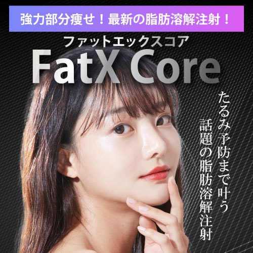 待望の脂肪溶解注射『FatX Core（ファットエックスコア）』