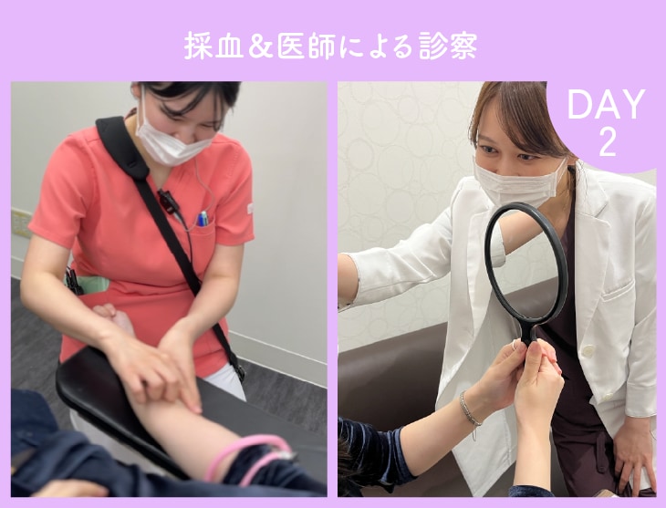 採血&医師によるカウンセリング