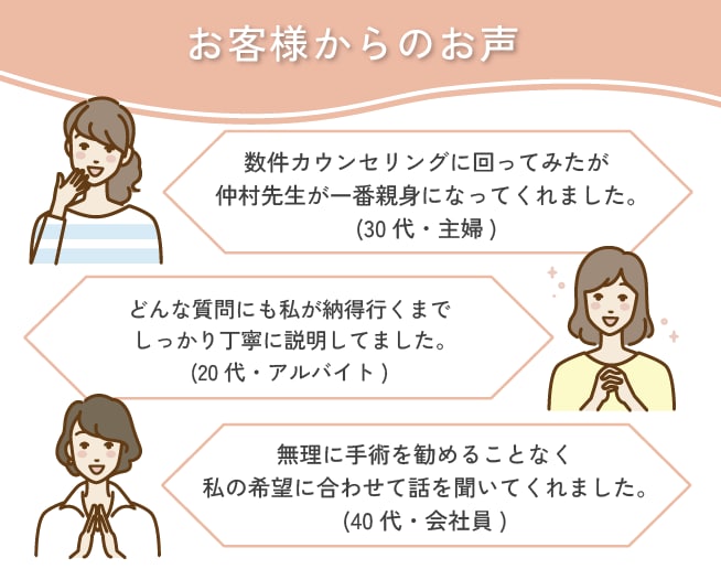 カウンセリングで伝わる真摯な人柄