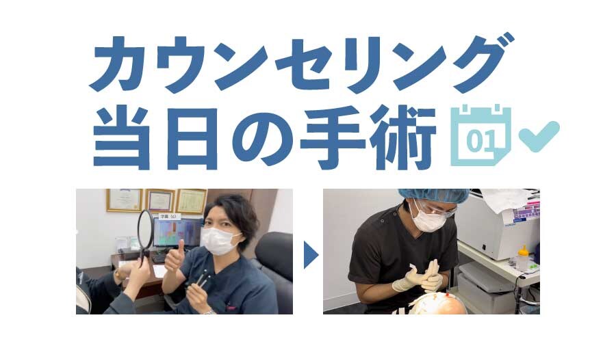 カウンセリング当日の手術