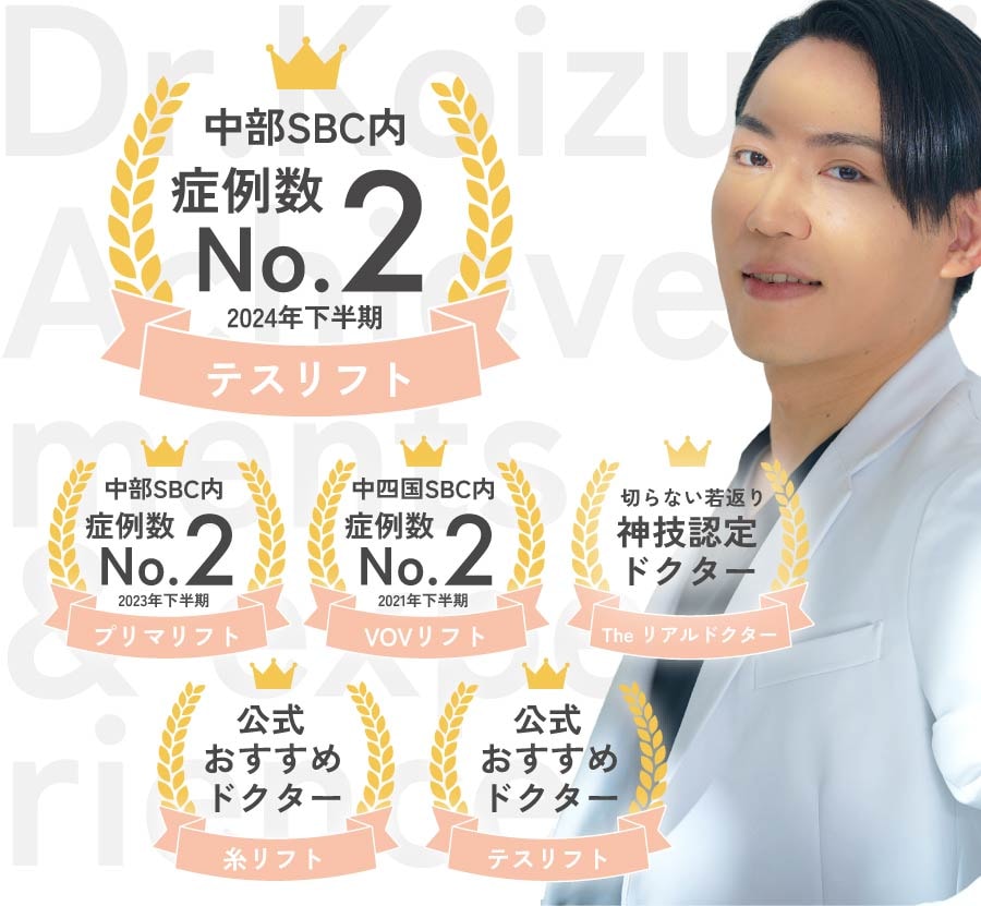 多くの実績と症例数