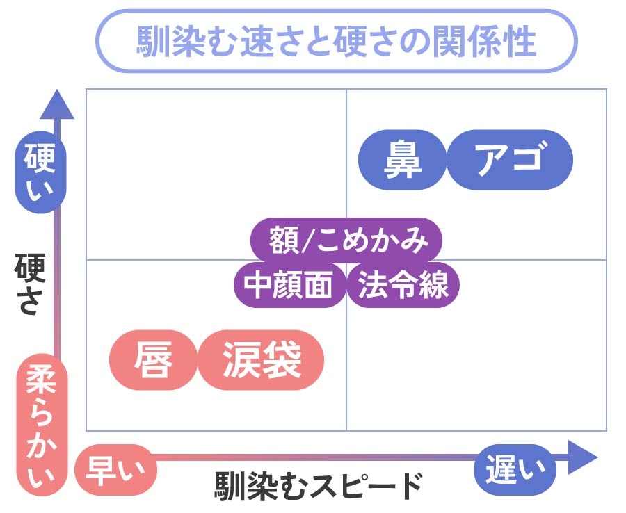 硬さ・柔らかさで持続性は変わる