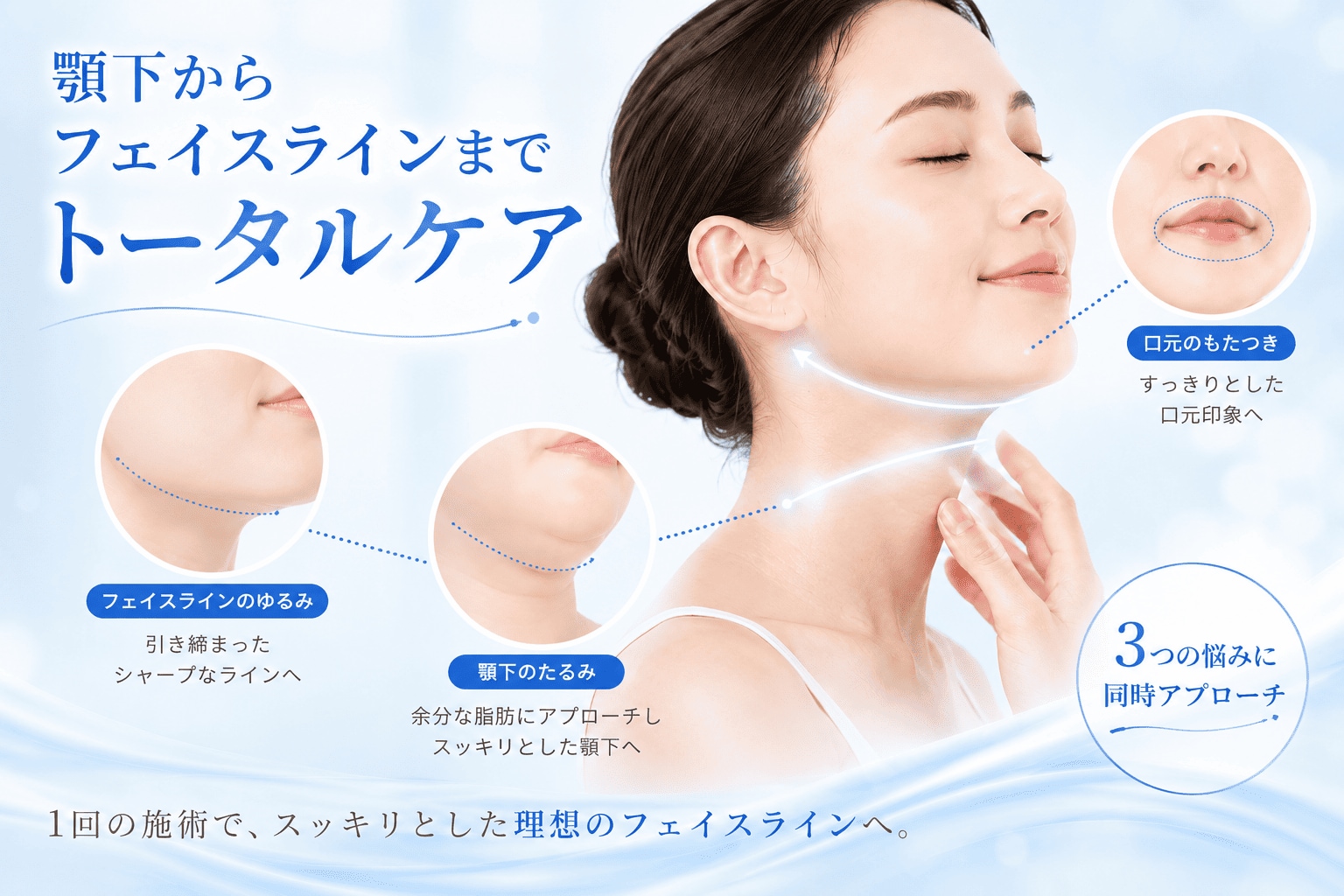 顎下からフェイスラインまでトータルケア