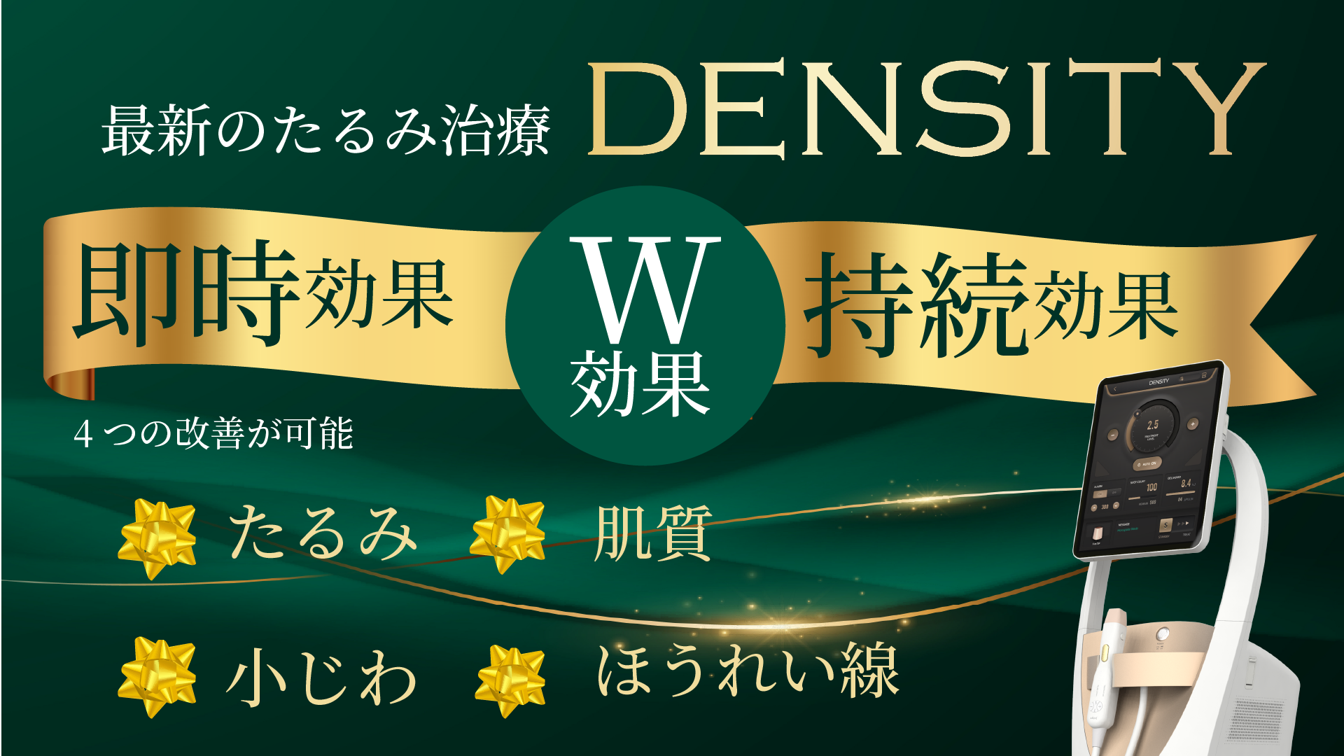 即時効果×持続効果でたるみ改善と肌質改善が同時に叶う