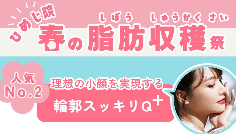 理想の小顔を実現する!<br />
輪郭スッキリQ+<br />
~脂肪溶解リニアHIFU~