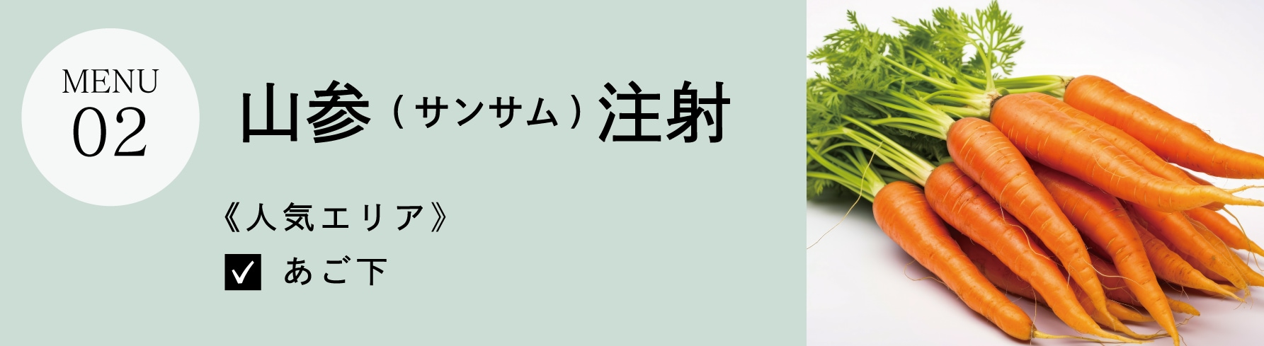 高麗人参の力で脂肪燃焼！山参注射