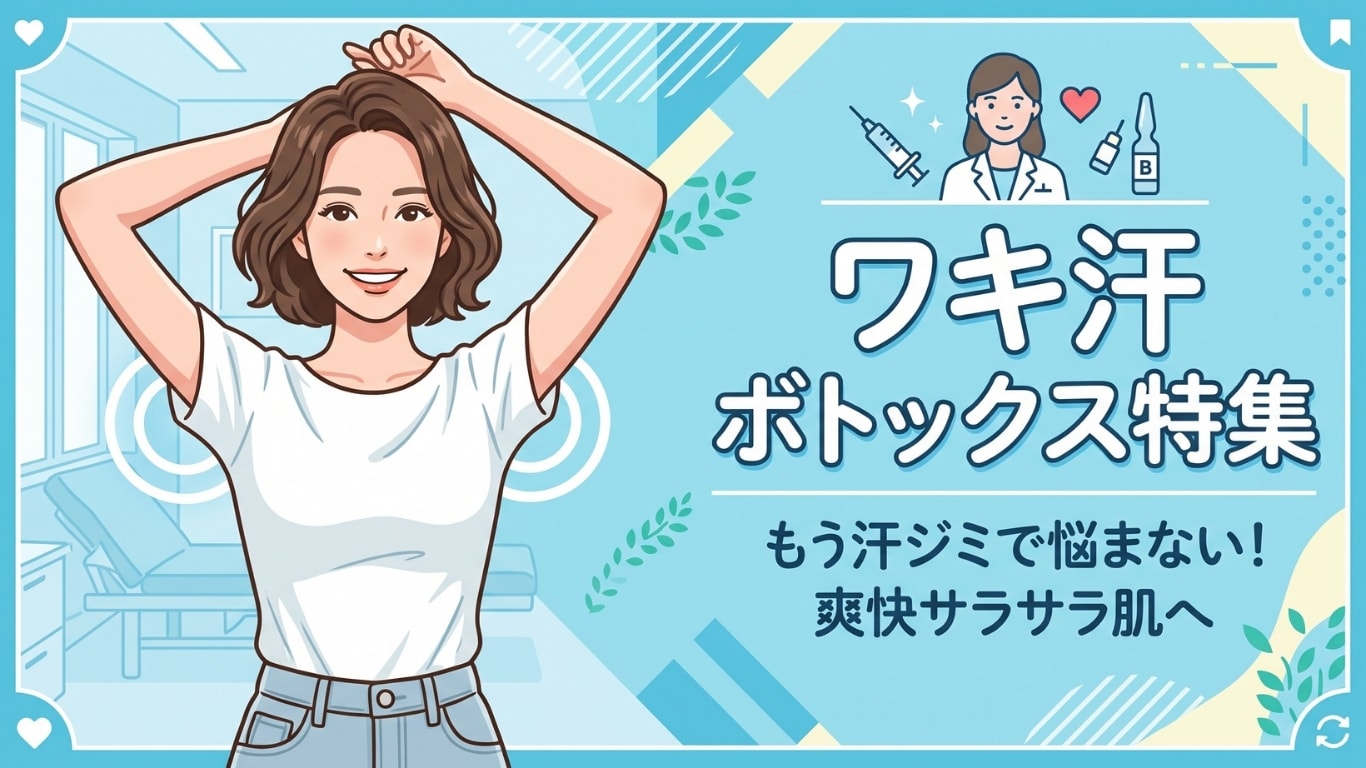ボトックスで解決できる！？ワキ汗でお悩みの方は、湘南美容クリニック姫路院へ