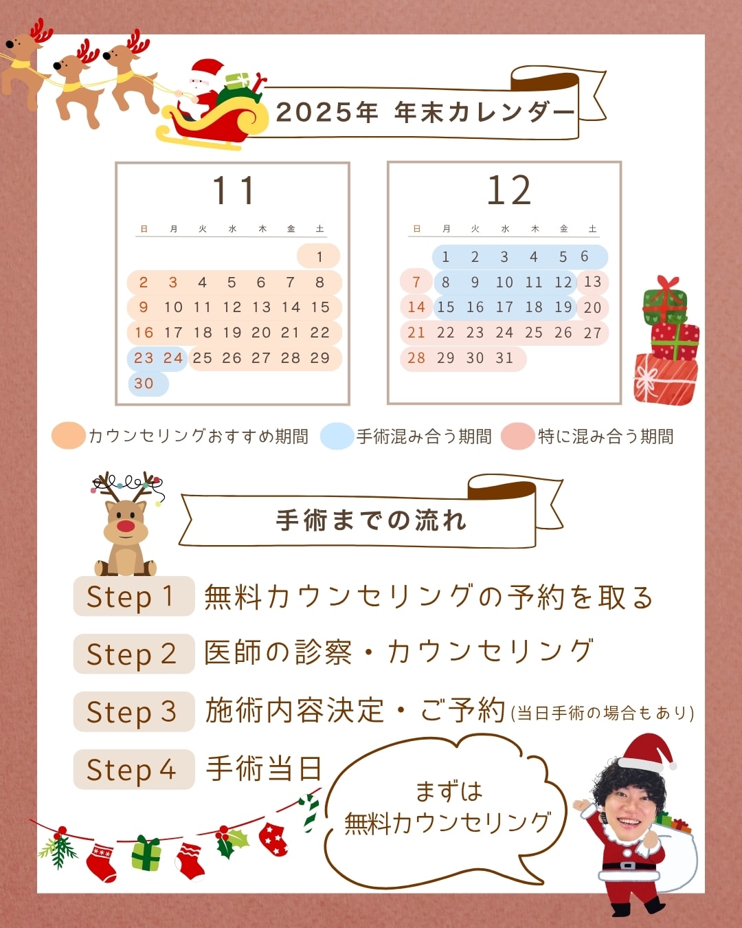 早めのカウンセリングがオススメ✨