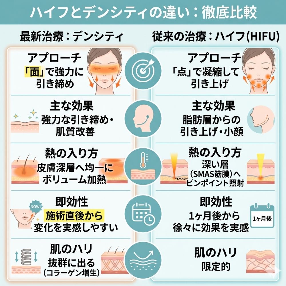 ウルトラリフトプラスHIFUと比較