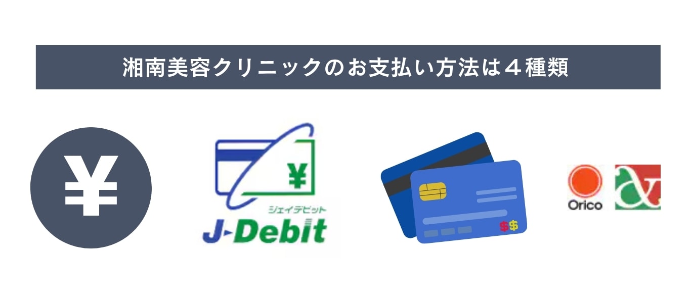 ⑦多様な支払い方法が可能