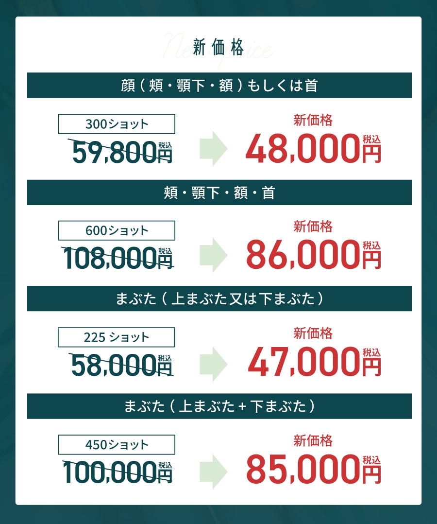 新価格でお試しやすくなりました！