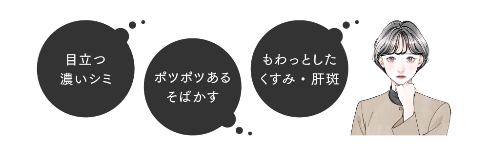 私にぴったりのシミ治療は？