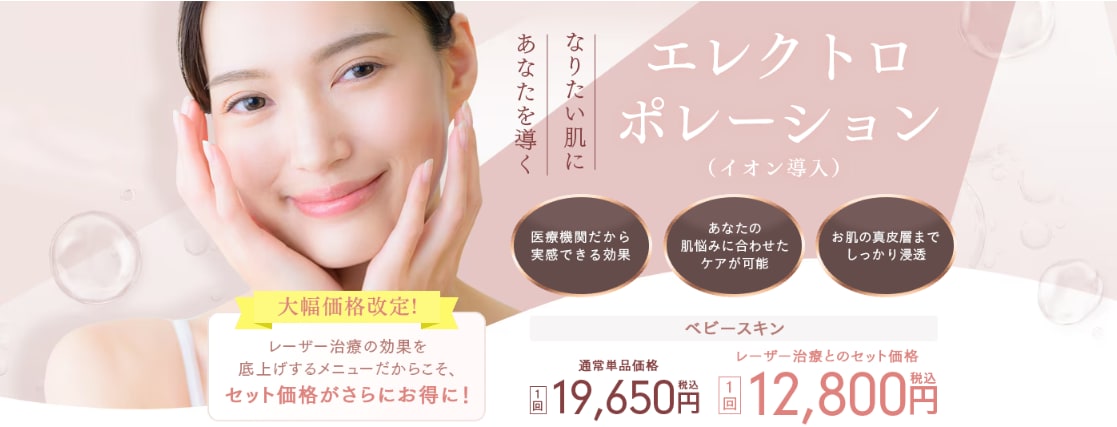 エレクトロポレーション(イオン導入)