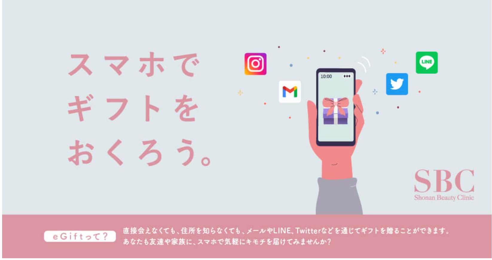 美容医療を「体験」として贈れる電子ギフト券