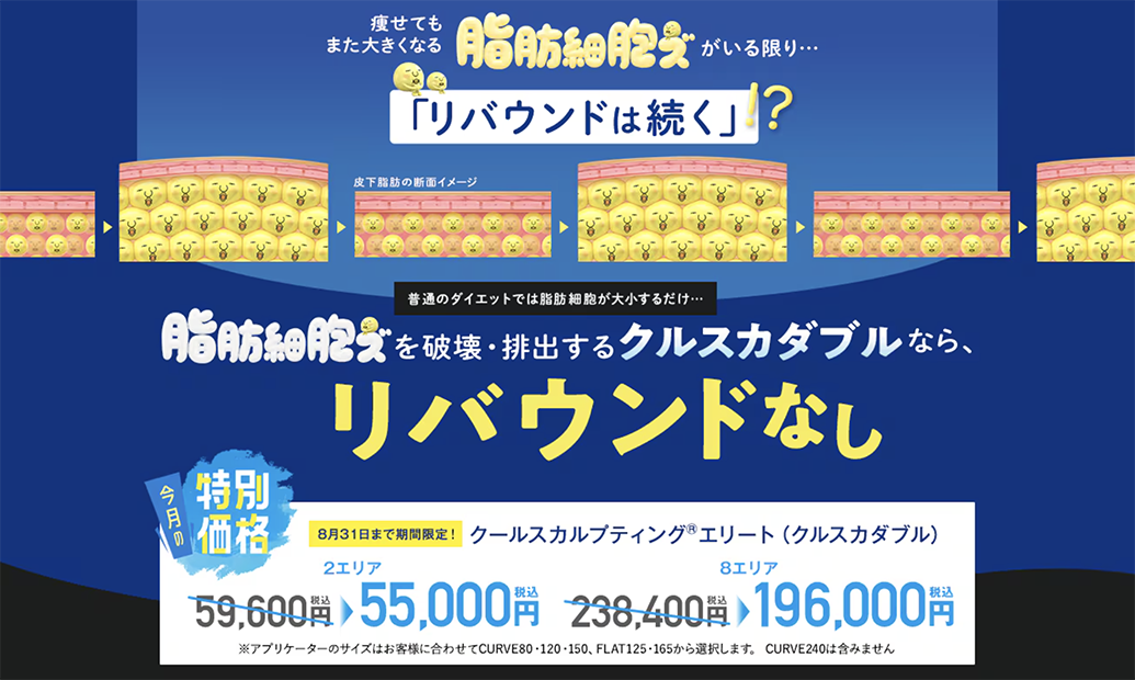 気になる脂肪へアプローチして理想のボディラインへ