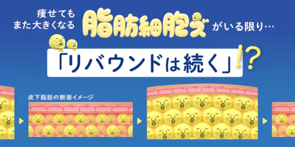 脂肪だけを凍らせて、狙い撃ち。