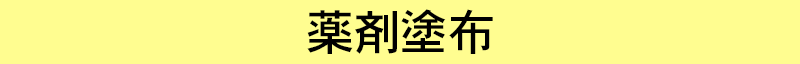 薬剤塗布題名