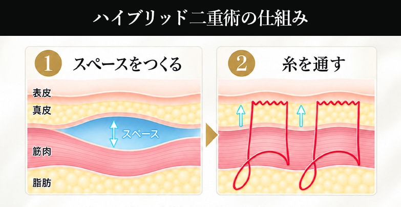 従来の埋没法との違いは？