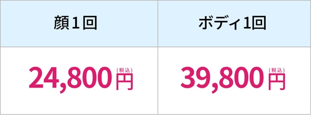 気になるシミ10個まで取り放題！
